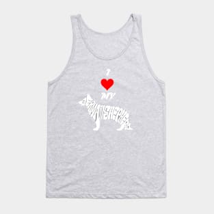 I LOVE MY german shepherd Tank Top